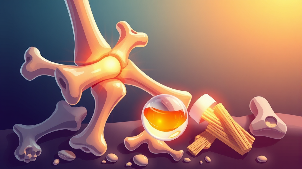 관절 영양제, 섭취 방법과 기대 효과 (illustration 스타일)