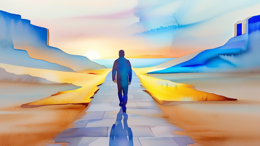 퇴직연금, 나에게 맞는 유형은? (watercolor 스타일)