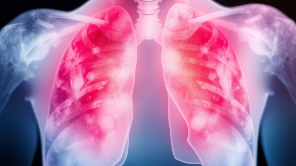 폐결절, 주요 원인은? (watercolor 스타일)