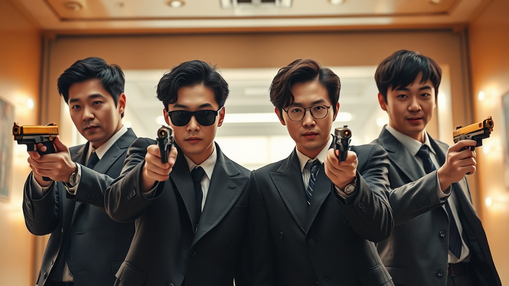 영화 ‘휴민트’ 출연진 및 등장인물 소개 (realistic 스타일)