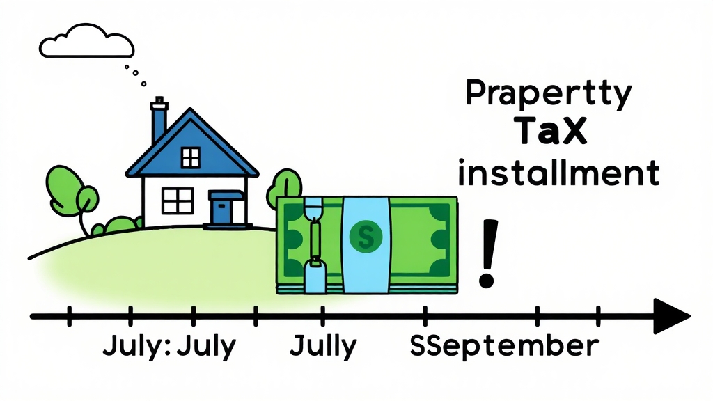 재산세 분할납부의 장점 (cartoon 스타일)