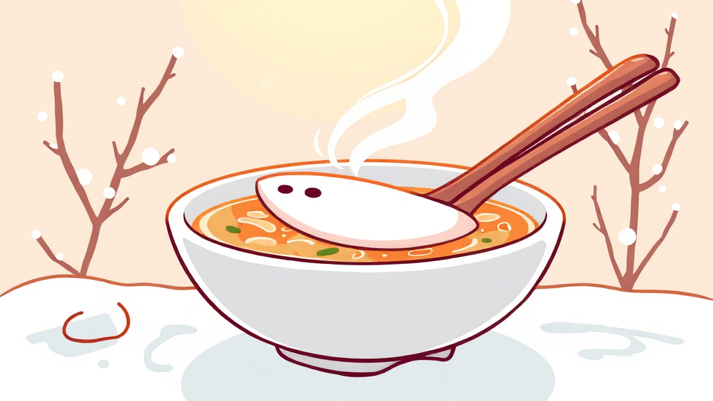 황태해장국: 시원한 맛의 비밀 (cartoon 스타일)