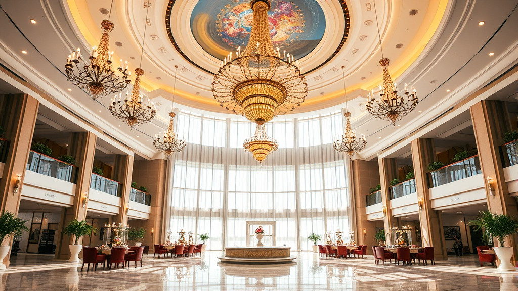 인스파이어 리조트: 다채로운 즐길 거리 탐험 (realistic 스타일)