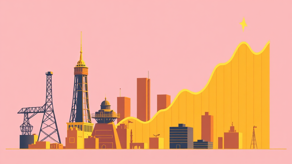 다우존스 산업평균지수: 전통과 안정성의 상징 (illustration 스타일)