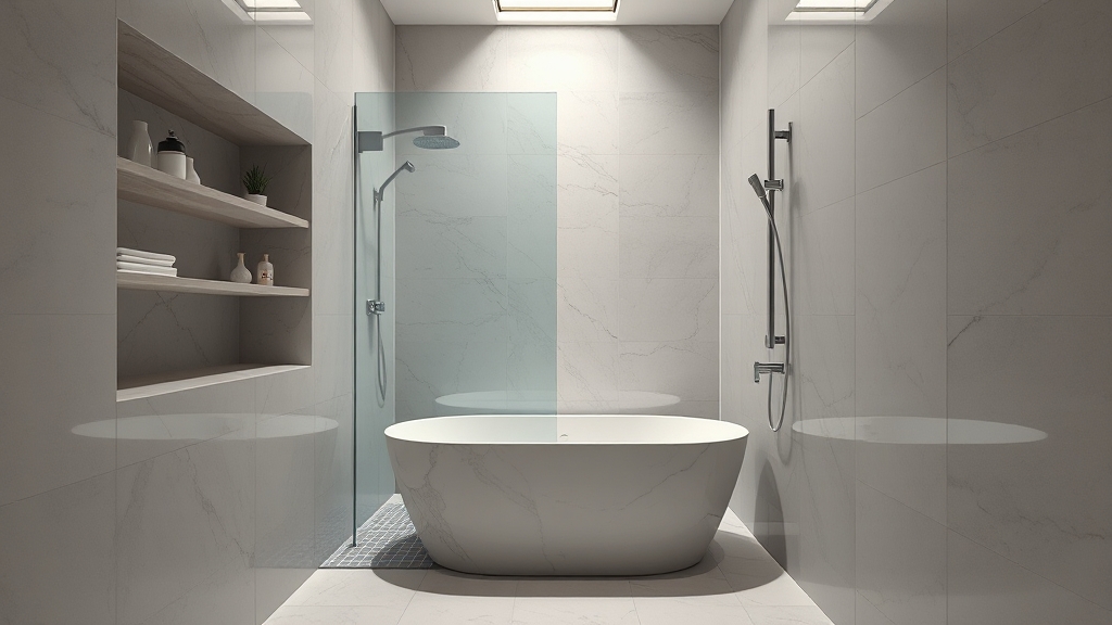좁은 욕실, 넓게 쓰는 디자인 비법 (realistic 스타일)