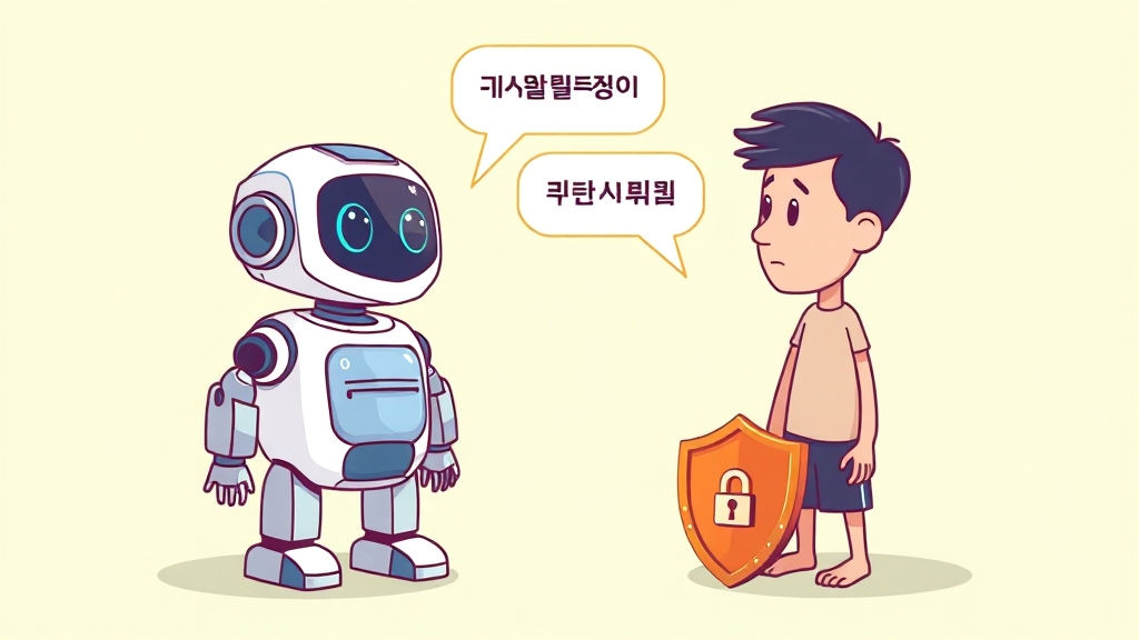 사용자 대응, 개인정보 보호는 어떻게? (cartoon 스타일)