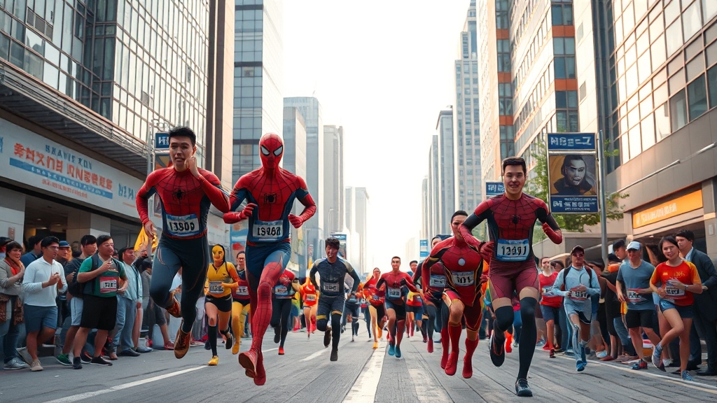 행사 일정 및 코스 정보 (realistic 스타일)