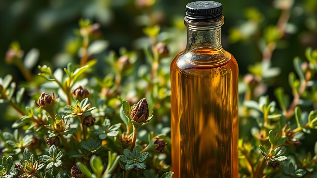 오레가노 오일 선택 및 보관 방법 (realistic 스타일)