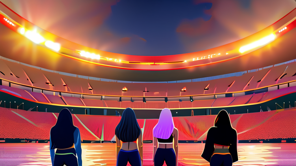 팬들의 응원과 다현의 빠른 회복 기원 (realistic 스타일)