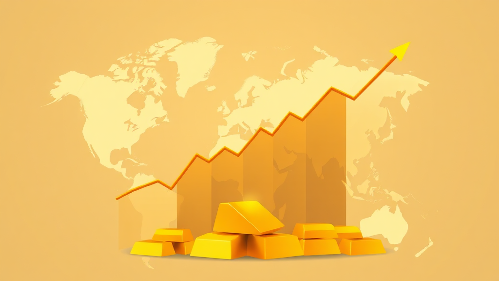 비트코인 9천만원 시대: '디지털 금'의 위상과 금값 비교 분석 4 금값 최고치 경신, 안전자산의 부상 (illustration 스타일)