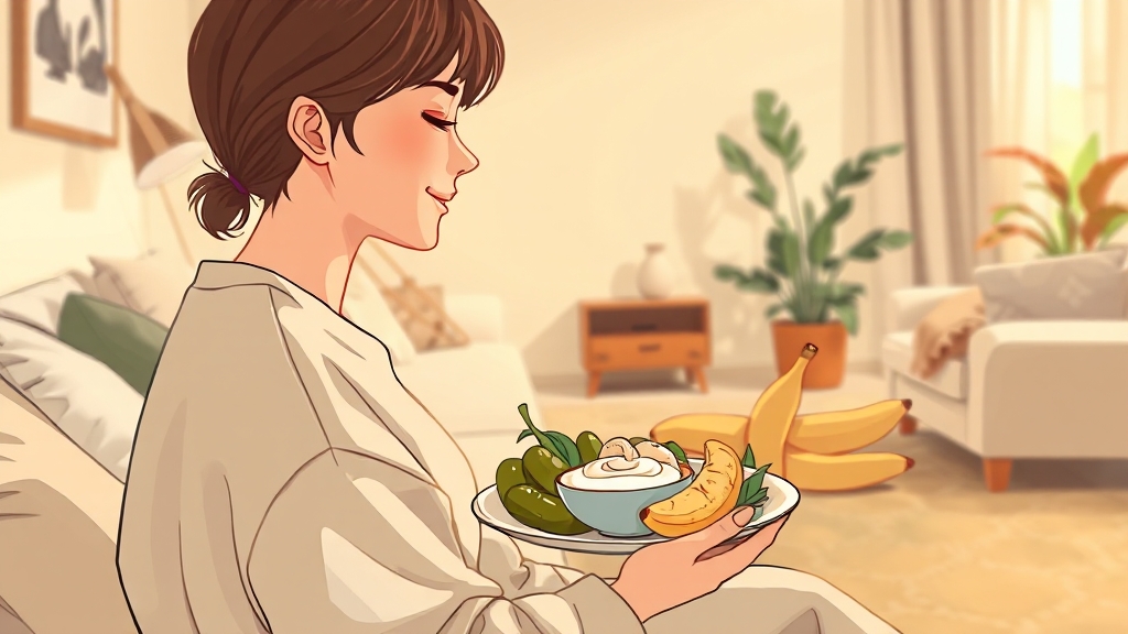 급체 예방을 위한 생활 습관 (illustration 스타일)