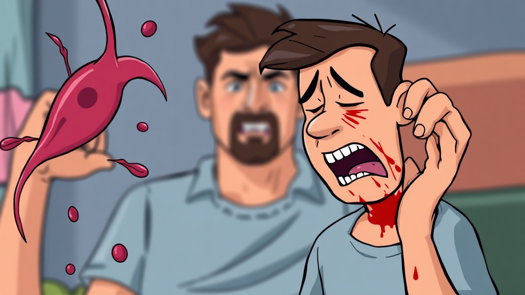 정액량 감소, 어떤 증상 살펴야? (cartoon 스타일)