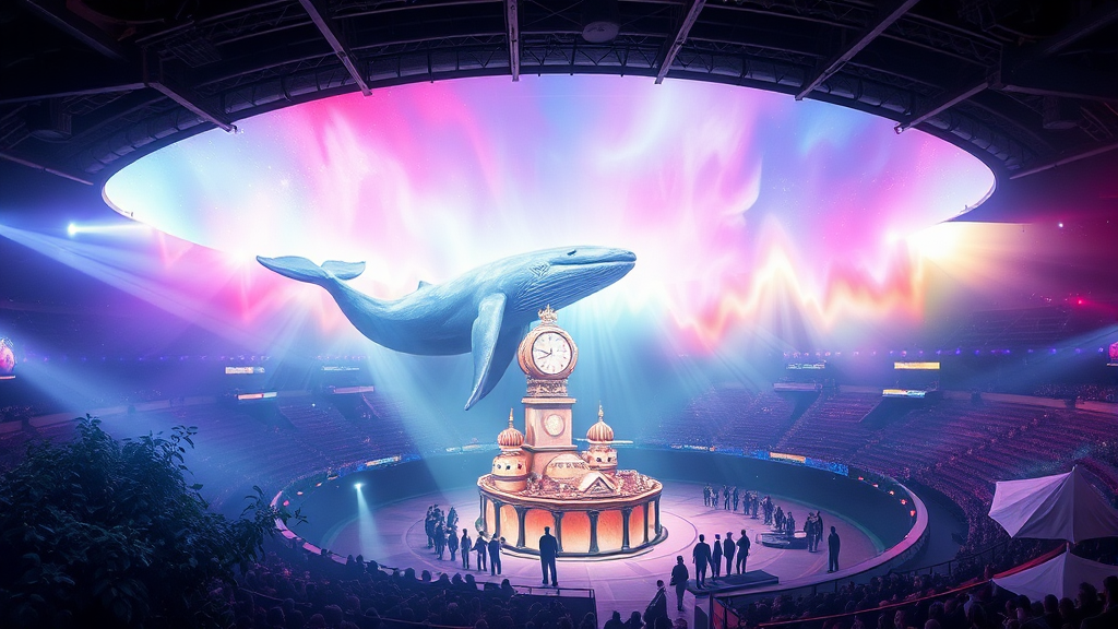 인스파이어 아레나: 공연 이상의 즐거움 (watercolor 스타일)