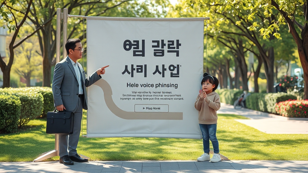 주의사항 및 보이스피싱 예방 (realistic 스타일) (재시도)