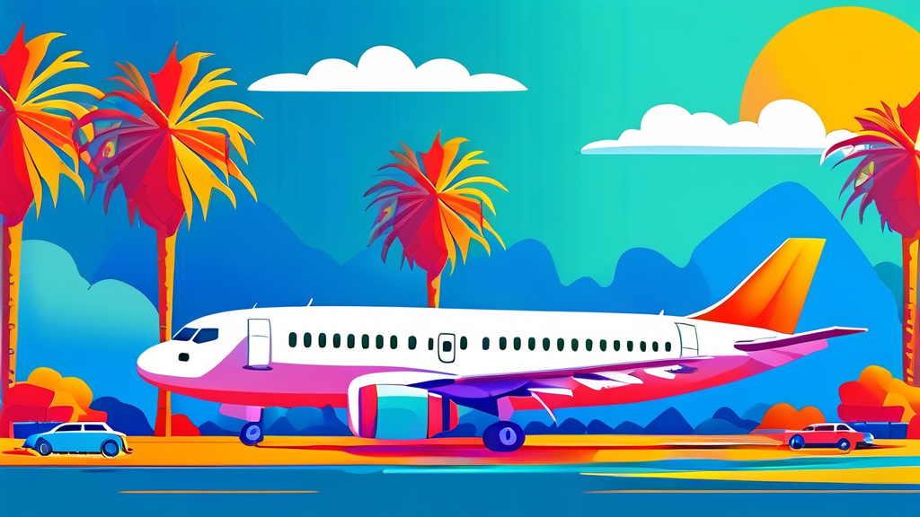 땡처리 항공권과 일반 항공권 비교 분석 (cartoon 스타일)