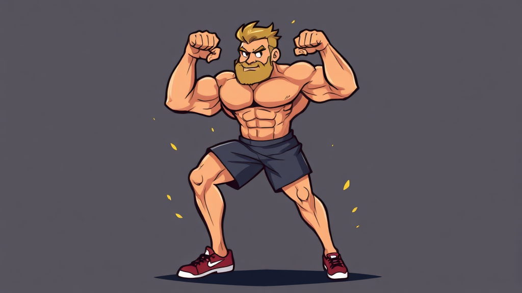 지방 태우고 근육 만드는 운동 순서 (illustration 스타일)