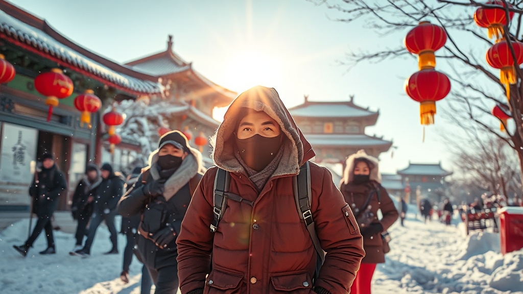 베이징 여행 주의사항 (realistic 스타일)