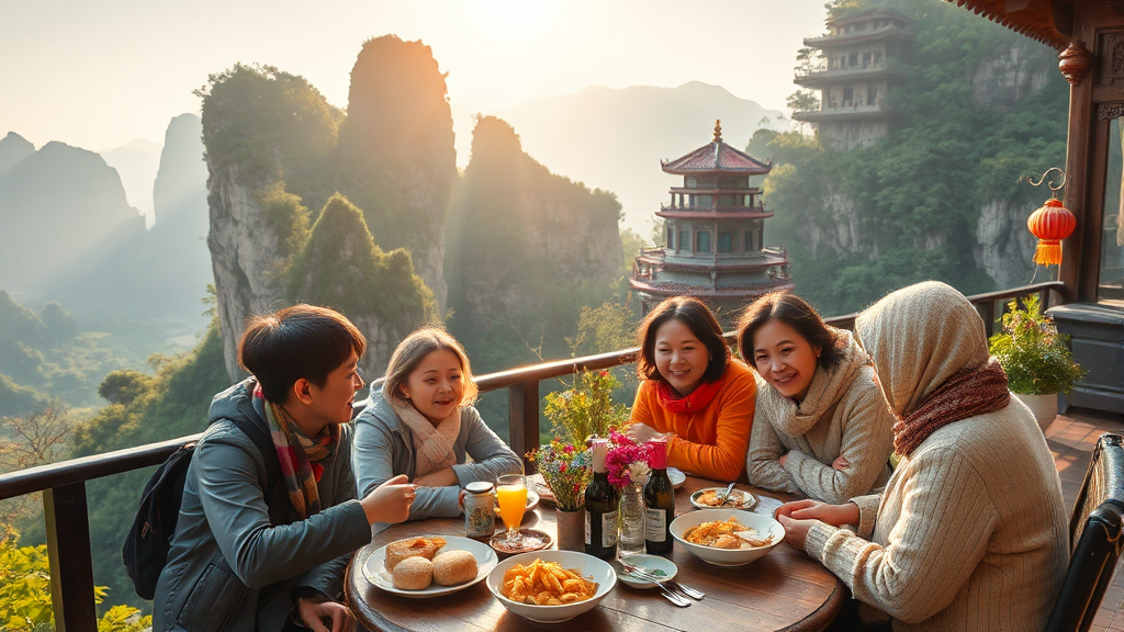 장가계 숙소 및 식사, 편안한 여행을 위한 선택 가이드 (realistic 스타일)