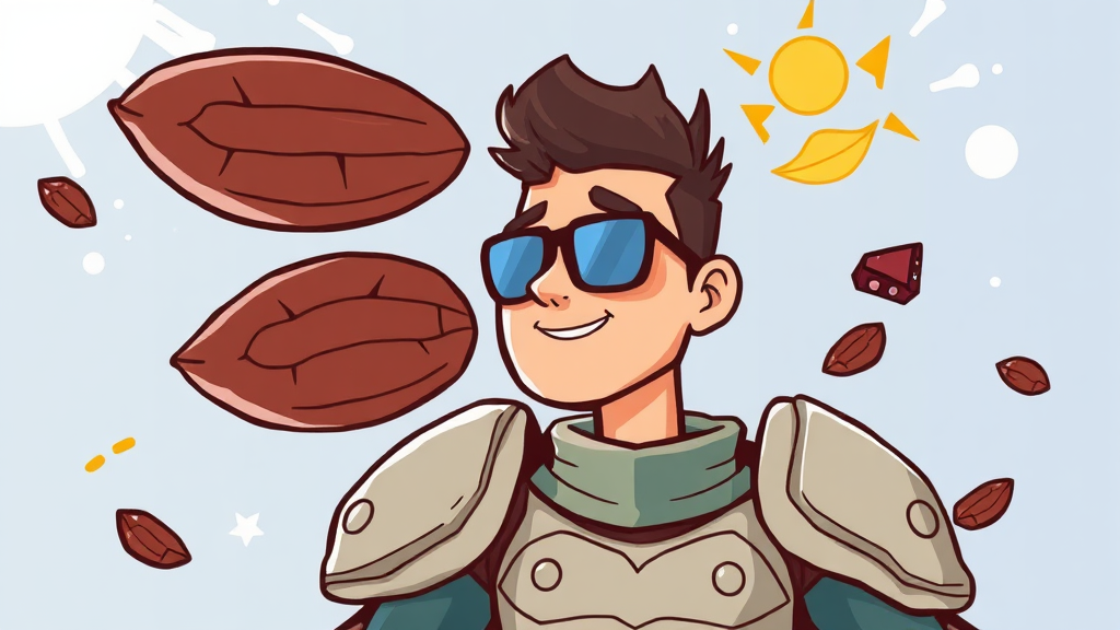 카카오닙스의 주요 효능은? (cartoon 스타일)