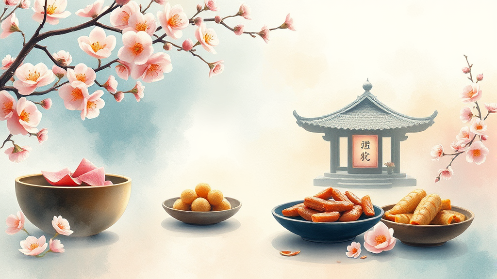 전남 봄나들이 맛집 탐방: 지역 특색 음식 소개 (watercolor 스타일)