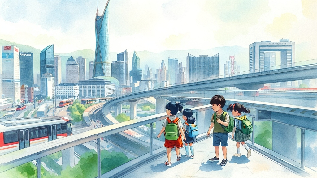 최고의 입지 환경과 주변 인프라 (watercolor 스타일)