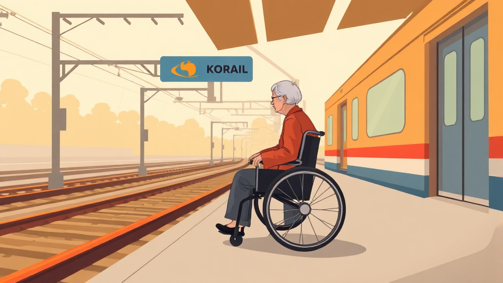 교통약자 사전 예매 안내 (illustration 스타일)