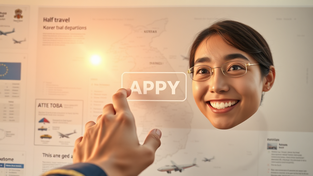 신청 방법 및 주요 사이트 안내 (realistic 스타일)