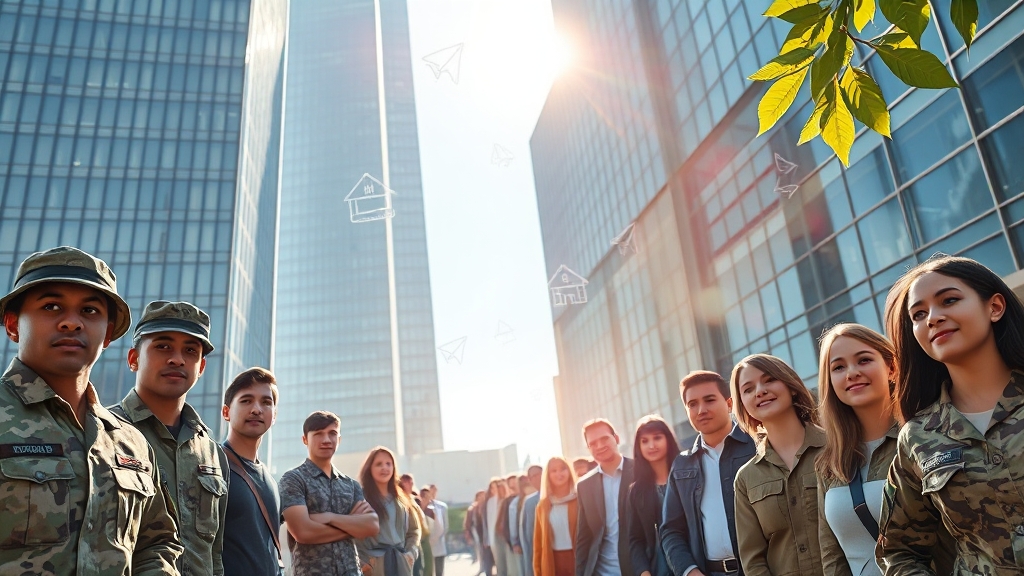 취업 성공 지원 서비스 (realistic 스타일)