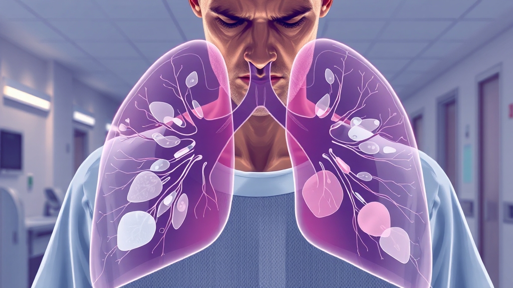 폐에 물찼는지 확인법 (illustration 스타일)