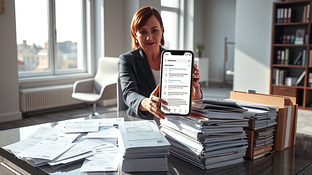 환급 신청 시 필요 서류 (realistic 스타일)