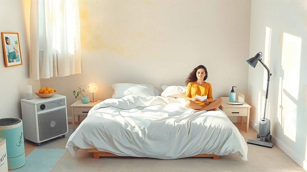 알레르기 예방 생활 습관 (watercolor 스타일)