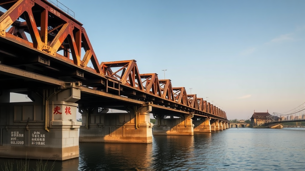 과거의 흔적, 미래의 가치: 수인선 폐철교의 의미와 활용 (realistic 스타일)