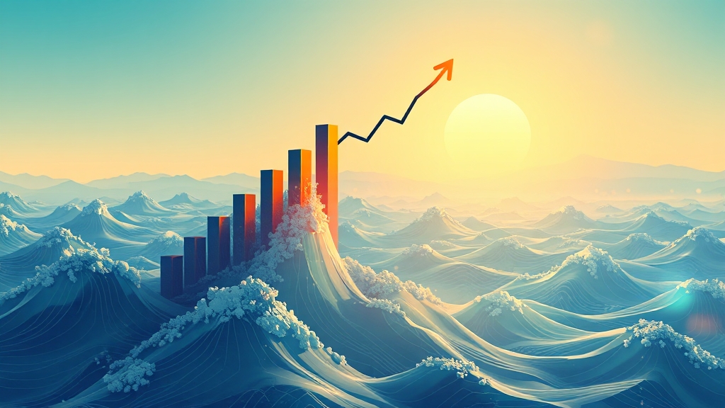 주요 기업 주가, 엇갈린 전망! (illustration 스타일)