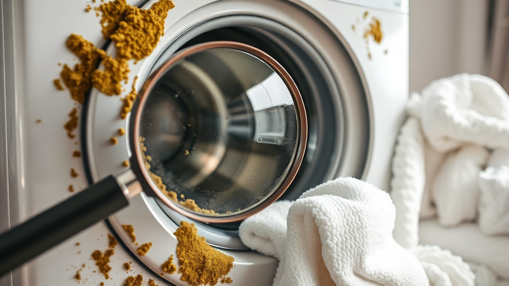 세탁조 청소, 왜 중요할까? (realistic 스타일)