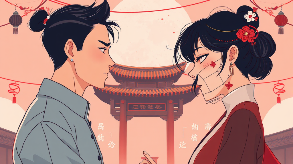 인물관계도 핵심 분석 (illustration 스타일)