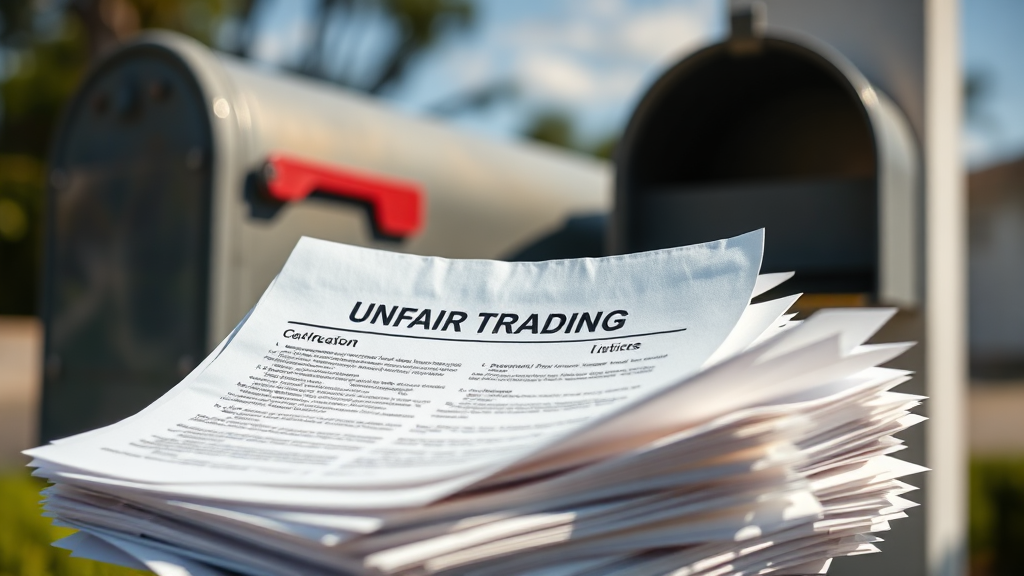 우편 신고: 서류 준비 및 제출 (realistic 스타일)