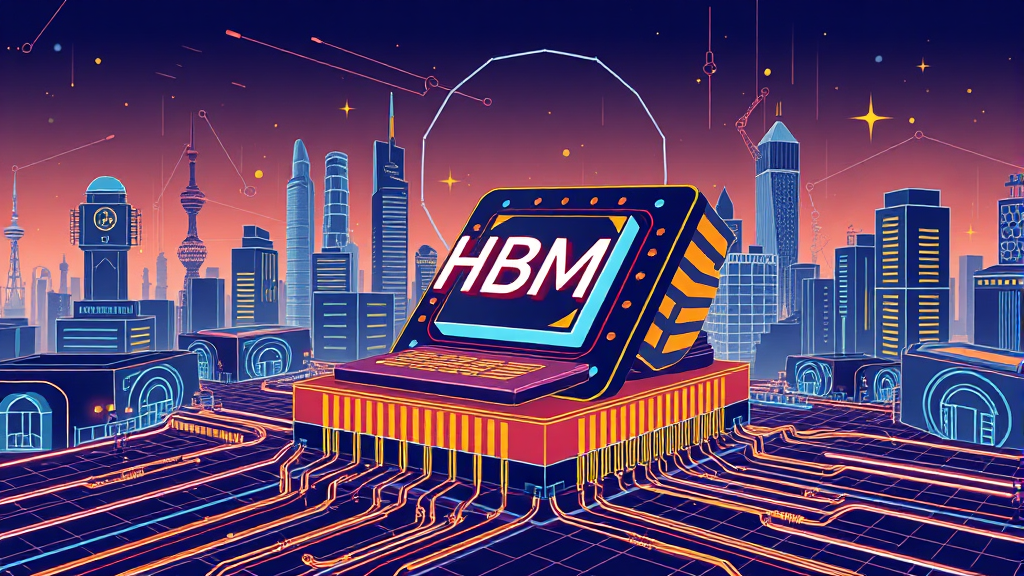 반도체 시장 현황 및 영향 (illustration 스타일)