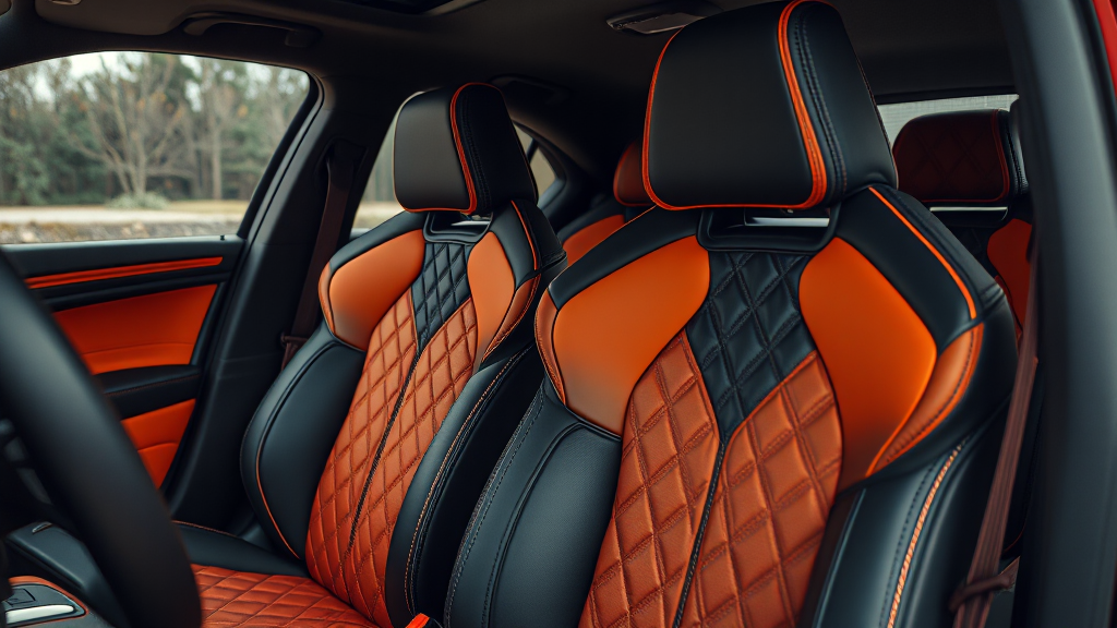 GV60 마그마 실내 디자인 (realistic 스타일)