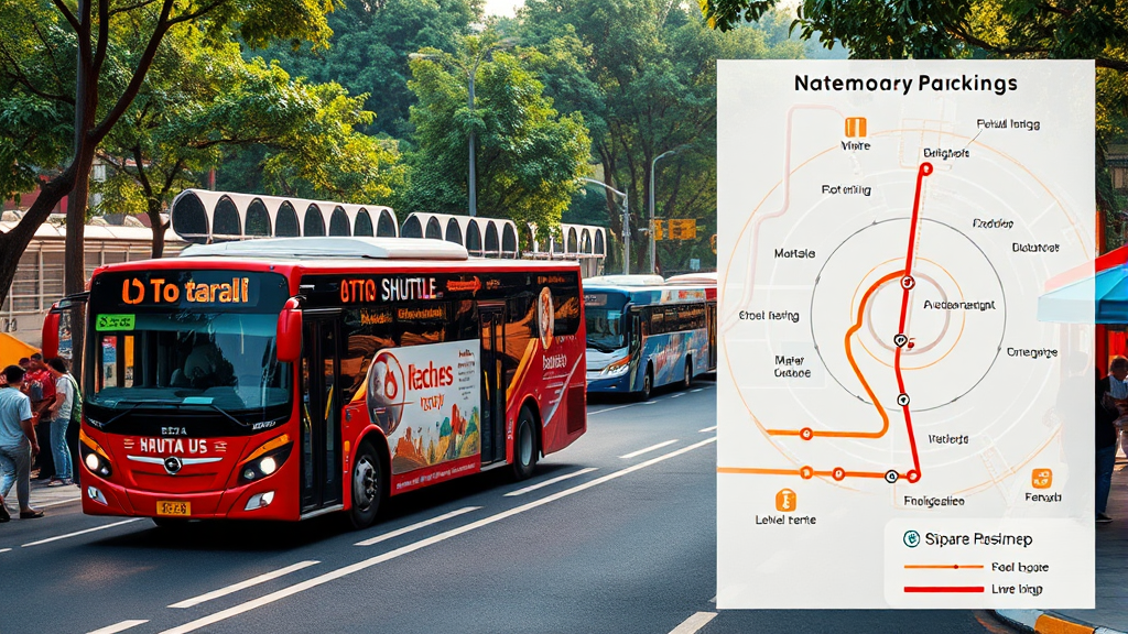 교통 및 주차 정보 (realistic 스타일)