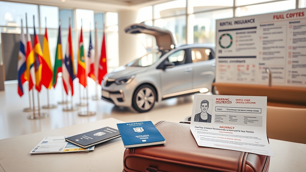 렌터카 이용 꿀팁 (realistic 스타일)