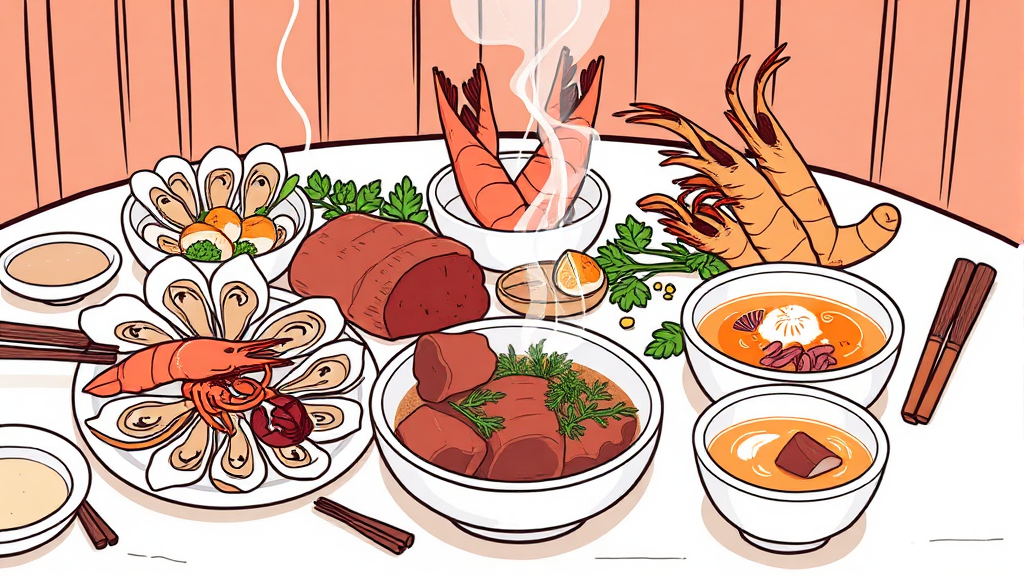무한리필 맛집 정보 (illustration 스타일)