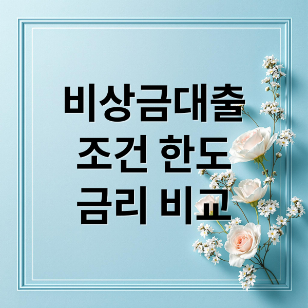 비상금대출
조건 한도
금리 비교 (비상금대출)