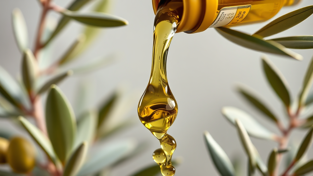 올리브오일 캡슐 섭취 후 경험담 및 변화 (realistic 스타일)