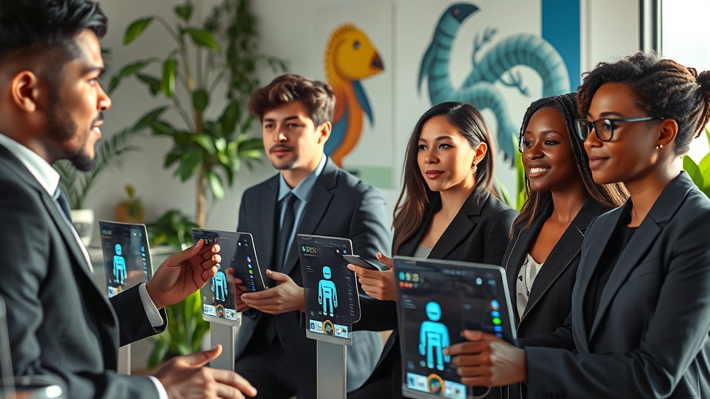 AI 기반, 직업 상담 & 교육 프로그램 (realistic 스타일)