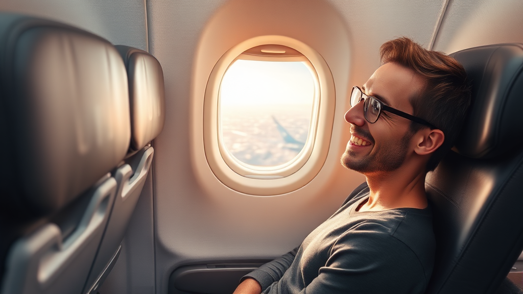 마일리지 좌석 승급 (realistic 스타일)