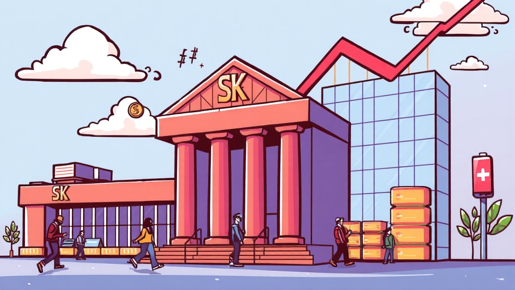 SK스퀘어 주가 급등, 이유는? (cartoon 스타일)