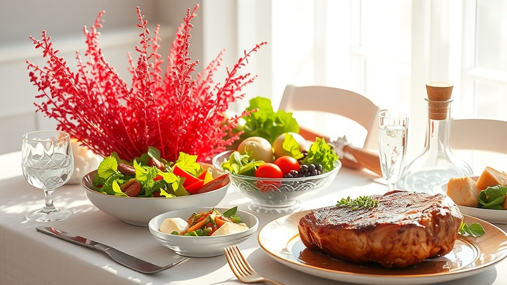 비름나물, 붉은 보석의 가치 (realistic 스타일)