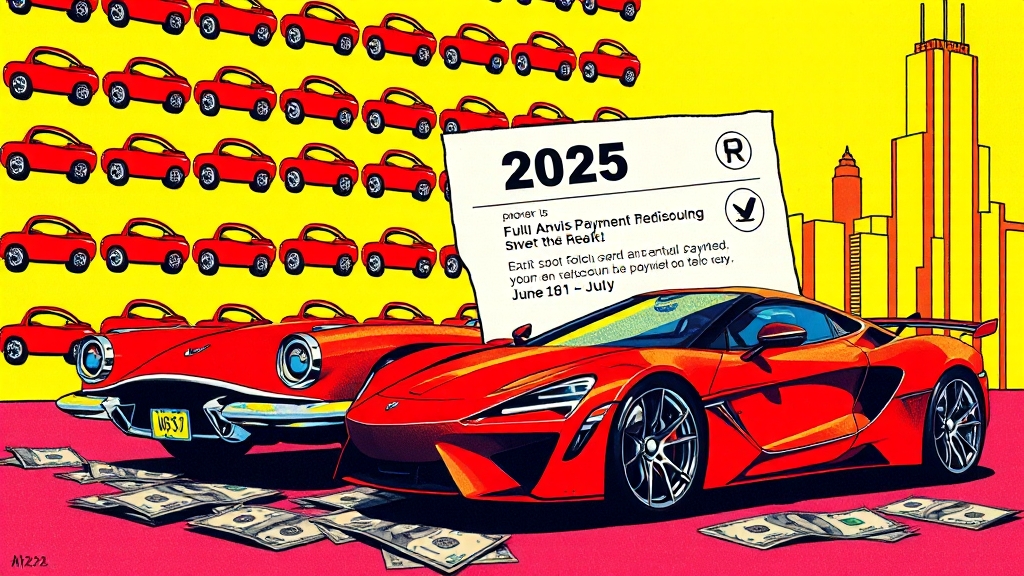 2025년 자동차세, 언제 어떻게 내야 할까요? (popart 스타일)