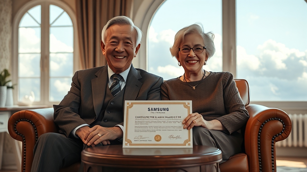간병인보험, 삼성화재로 준비 (realistic 스타일)