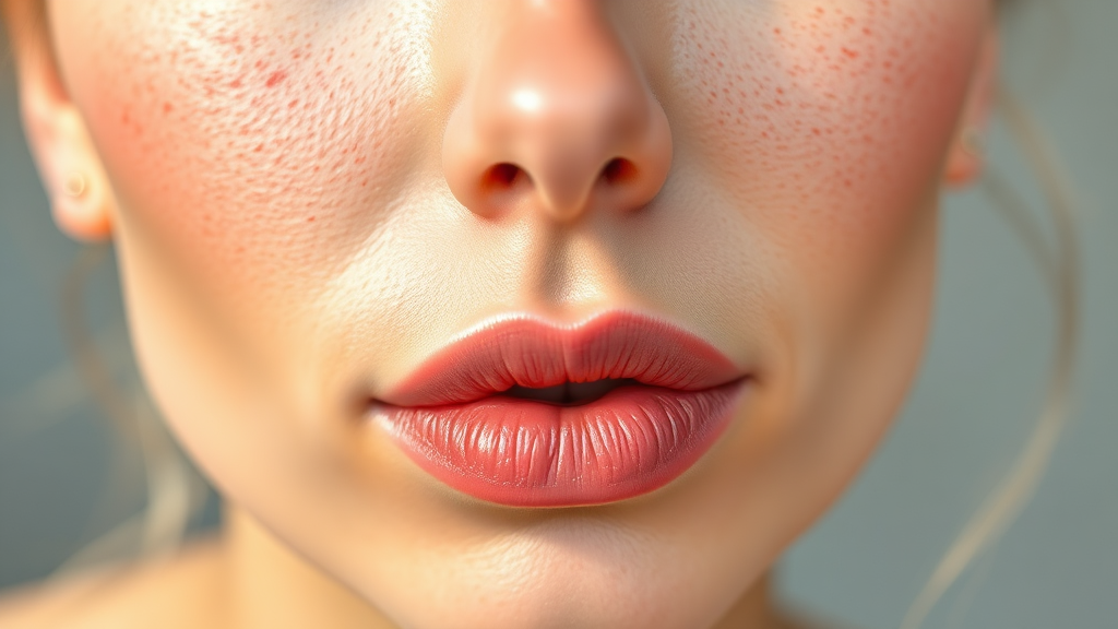 기미 개선 효과 입증 (realistic 스타일)